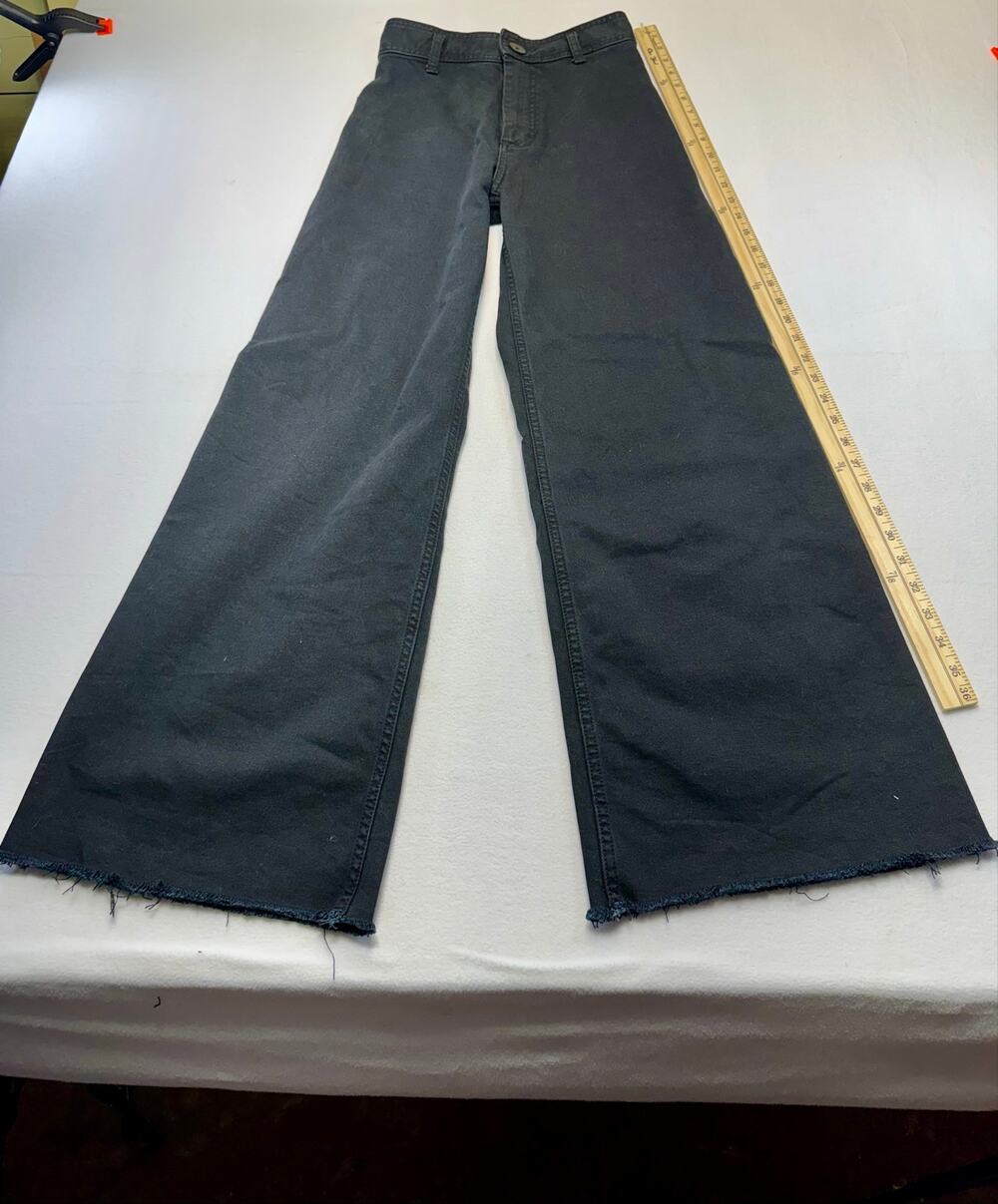 Alternative Minimalist Indie Sleaze / Festiva wide leg high waisted 0061A2